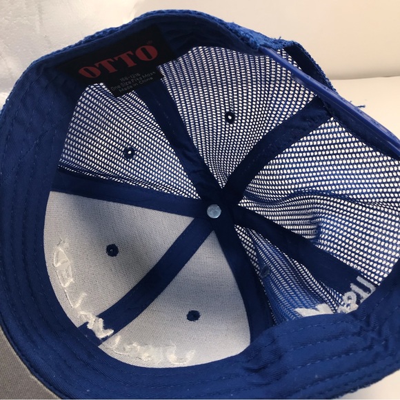 OTTO UNRIVALED Trucker Hat Cap Men's One Size Fits All. Blue Strapback - Picture 8 of 8